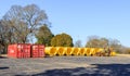 Gas Main Lines Staged in Montgomery, Alabama Royalty Free Stock Photo