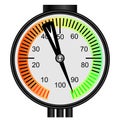 Gas manometer on a white background Royalty Free Stock Photo