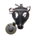 Gas mask and air filter Royalty Free Stock Photo