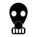 gas mask equipment protection illustration isolated military respirator