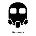 Gas mask icon vector isolated on white background, logo concept Royalty Free Stock Photo