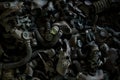 Gas masks on the floor in the middle school in Pripyat, Chernobyl exclusion zone. Nuclear catastrophe Royalty Free Stock Photo