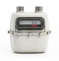 Gas meter isolated on white background. 3D illustration Royalty Free Stock Photo