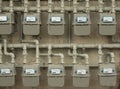 Gas meters Royalty Free Stock Photo