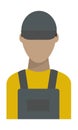 Gas oil station man vector.