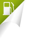 Gas page peel Royalty Free Stock Photo