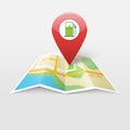 Gas petrol fuel station on map location pointer marker vector illustration, gasoline fuel navigation gps pin, refill