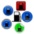 Gas and petrol icon