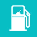 Gas petrol station or fuel refill icon shape vector, gasoline oil pump sign symbol flat cartoon isolated pictogram