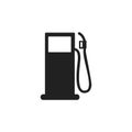Gas or petrol station icon. Fuel pump with nozzle. vector illustration isolated on white background. Royalty Free Stock Photo