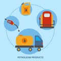 Gas, petrolium and oil product for fuel power, vector illustration. Diesel gasoline pump cartoon icon. Industrial