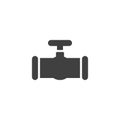 Gas pipe vector icon