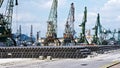 Gas pipesat Port of Varna Royalty Free Stock Photo