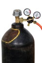 Gas pressure regulator with manomete Royalty Free Stock Photo