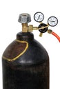 Gas pressure regulator with manomete Royalty Free Stock Photo