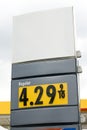 Gas price Royalty Free Stock Photo