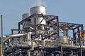 Gas processing factory Royalty Free Stock Photo
