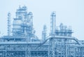 Gas processing factory. landscape Royalty Free Stock Photo