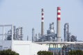 Gas processing factory. landscape Royalty Free Stock Photo
