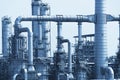 Gas processing factory. landscape Royalty Free Stock Photo