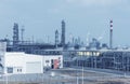 Gas processing factory. landscape Royalty Free Stock Photo