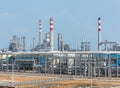 Gas processing factory. landscape Royalty Free Stock Photo