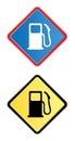 Gas pump road sign Royalty Free Stock Photo