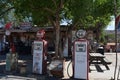 Gas Pumps and Historic Memorabilia Outside Hackberry General Store
