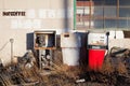 Gas pumps vintage Royalty Free Stock Photo