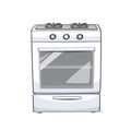 Gas range oven/stove and cooktops Royalty Free Stock Photo