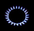 Gas ring flames Royalty Free Stock Photo