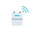 Gas smart meter icon. Royalty Free Stock Photo