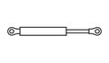 Gas spring icon, vector illustration Royalty Free Stock Photo