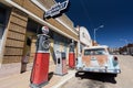 Gas station with car