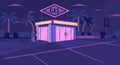 Gas station convenience store nighttime lofi wallpaper