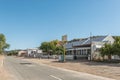 Gas station, hotel and post office in Klaarstroom Royalty Free Stock Photo