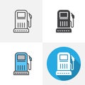 Gas station icon Royalty Free Stock Photo