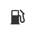 Gas station icon in simple design. Vector illustration