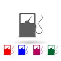 Gas station multi color icon. Simple glyph, flat vector of car repear icons for ui and ux, website or mobile application Royalty Free Stock Photo