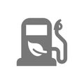 Gas station pump for biodiesel vector icon