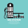 Gas Station Service Black Royalty Free Stock Photo