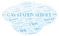 Gas Station Service word cloud