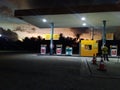 Gas station in yhe afternoon Royalty Free Stock Photo