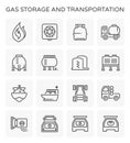 Gas storage icon