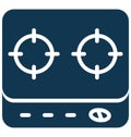 Gas Stove Isolated Vector icon which can be easily modified or edit Royalty Free Stock Photo