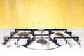 Gas stove at new modern white kitchen Royalty Free Stock Photo