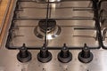 Gas stove top control Royalty Free Stock Photo