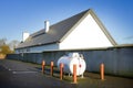 Gas tank and building Royalty Free Stock Photo