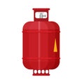Gas tank icon in flat style