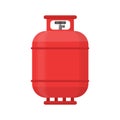 Gas tank icon. Propane cylinder pressure fuel lpg